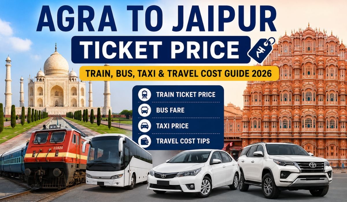 Agra To Jaipur Ticket Price – Train, Bus, Taxi & Travel Cost Guide 2026