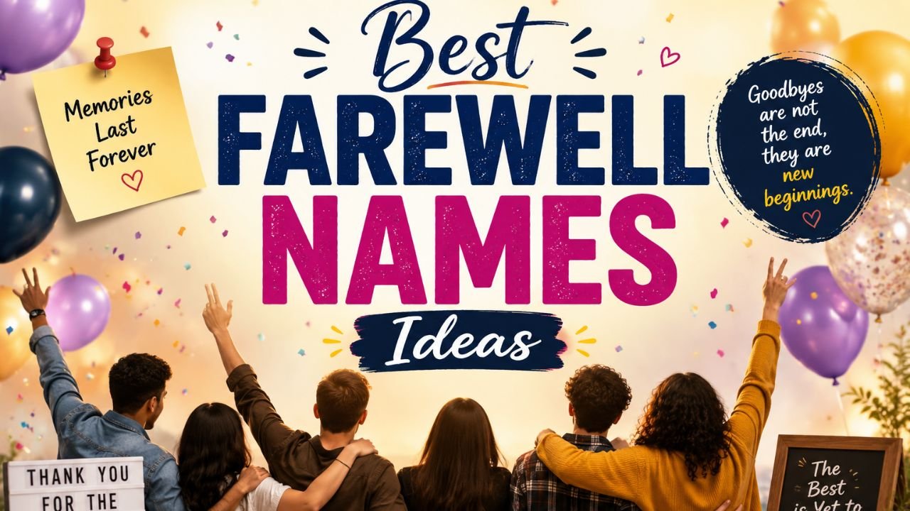 300+ Best Farewell Names Ideas for Friends, Seniors, Teachers & Colleagues