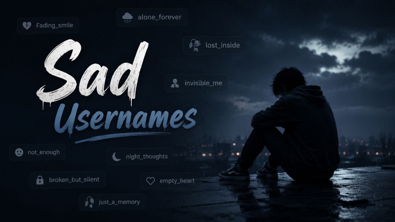 700+ Sad Usernames for Instagram, TikTok, Boys & Girls