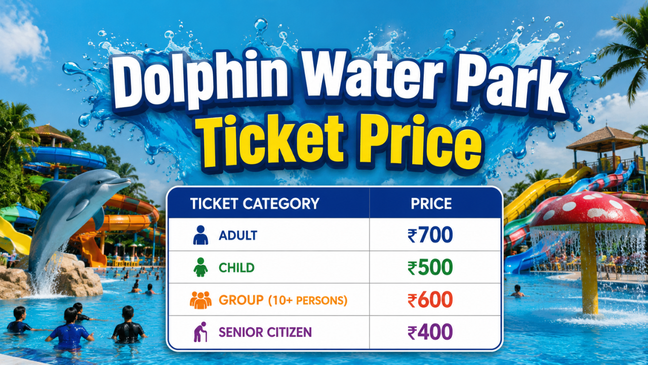Dolphin Water Park Ticket Price 2026: Timings, Rides & Full Info