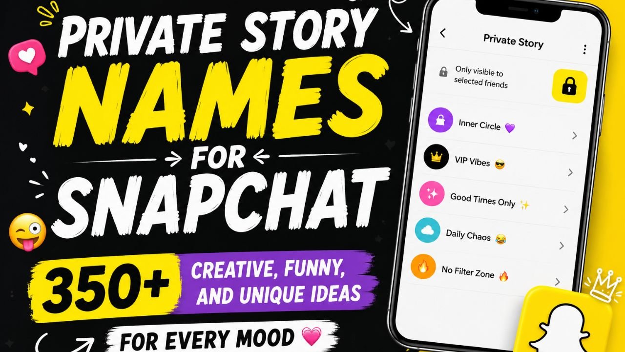 Private Story Names for Snapchat: 350+ Creative, Funny, and Unique Ideas for Every Mood