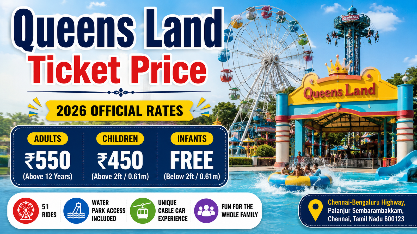 Queens Land Ticket Price 2026: Official Rates, Timings & What Nobody Tells You