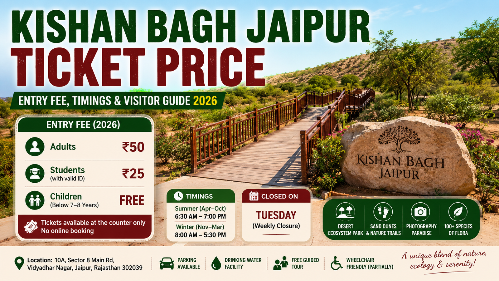 Kishan Bagh Jaipur Ticket Price 2026: Entry Fee, Timings, and Visitor Guide