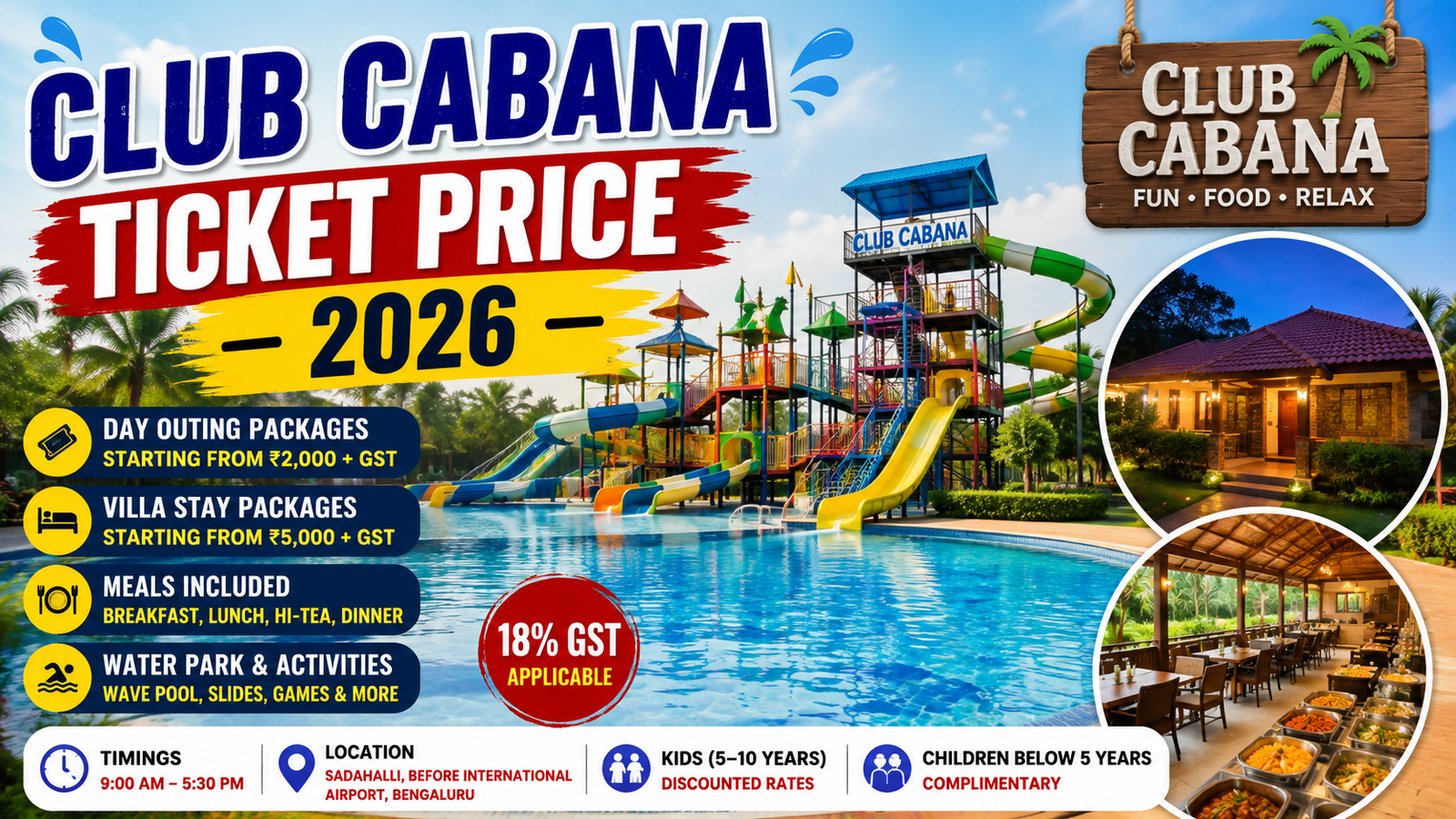 Club Cabana Ticket Price