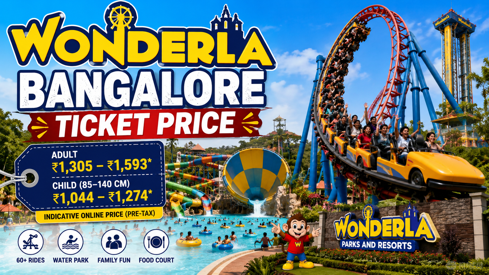 Wonderla Bangalore Ticket Price