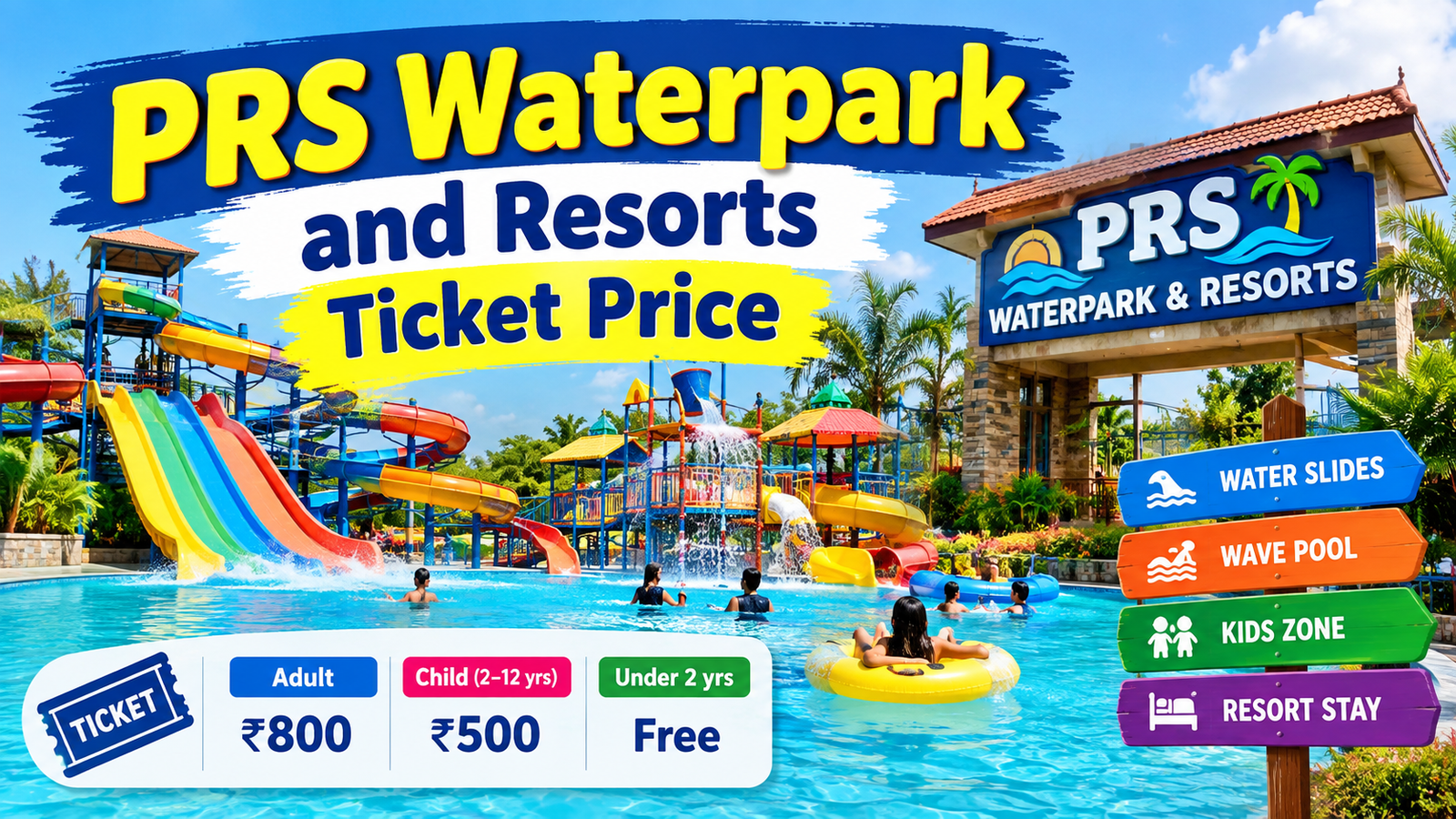 PRS Waterpark and Resorts Ticket Price 2026: Entry Fee, Timings, Booking & Visitor Guide
