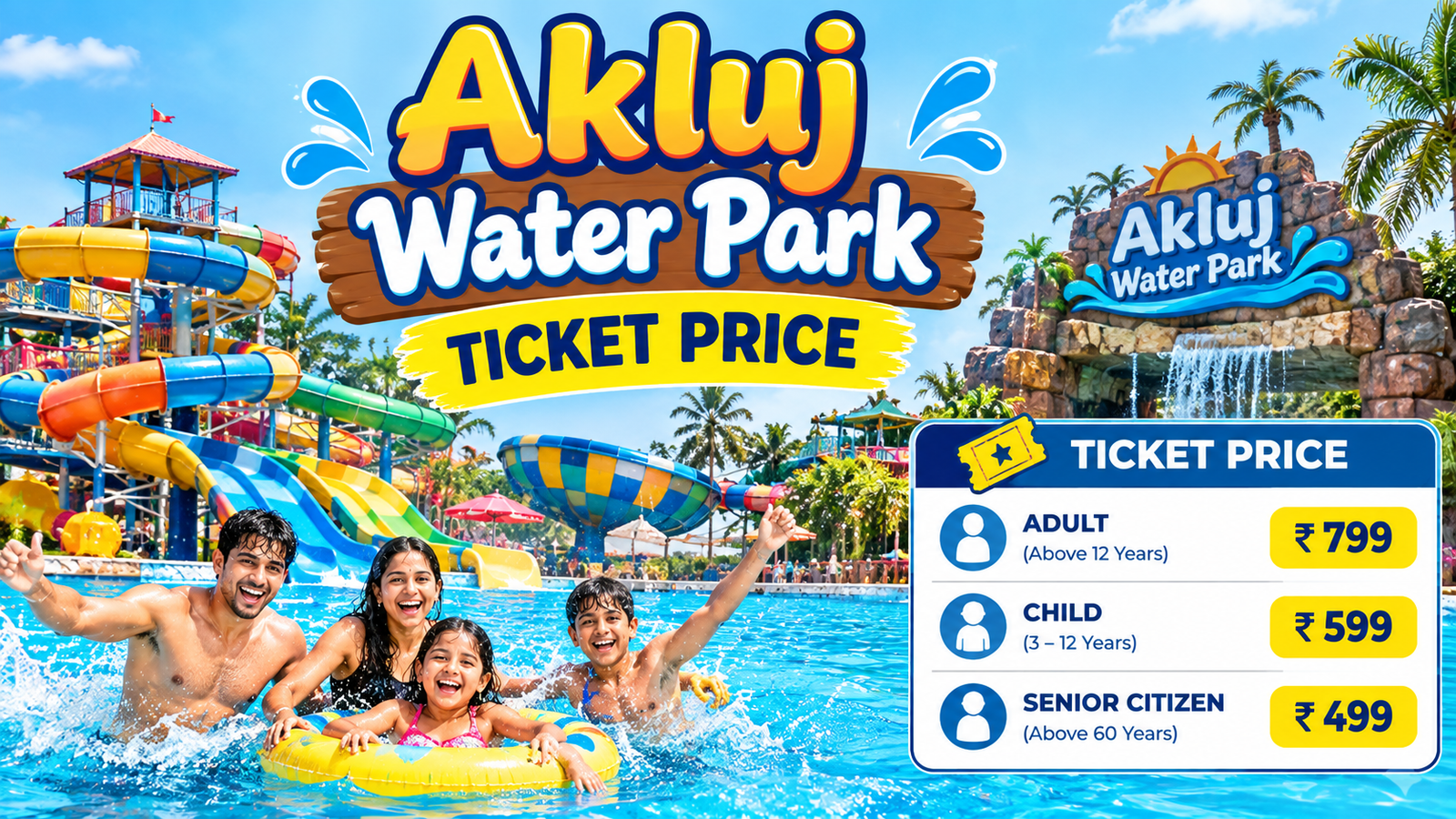 Akluj Water Park Ticket Price 2026: Entry Fee, Timings, Booking & Visitor Guide