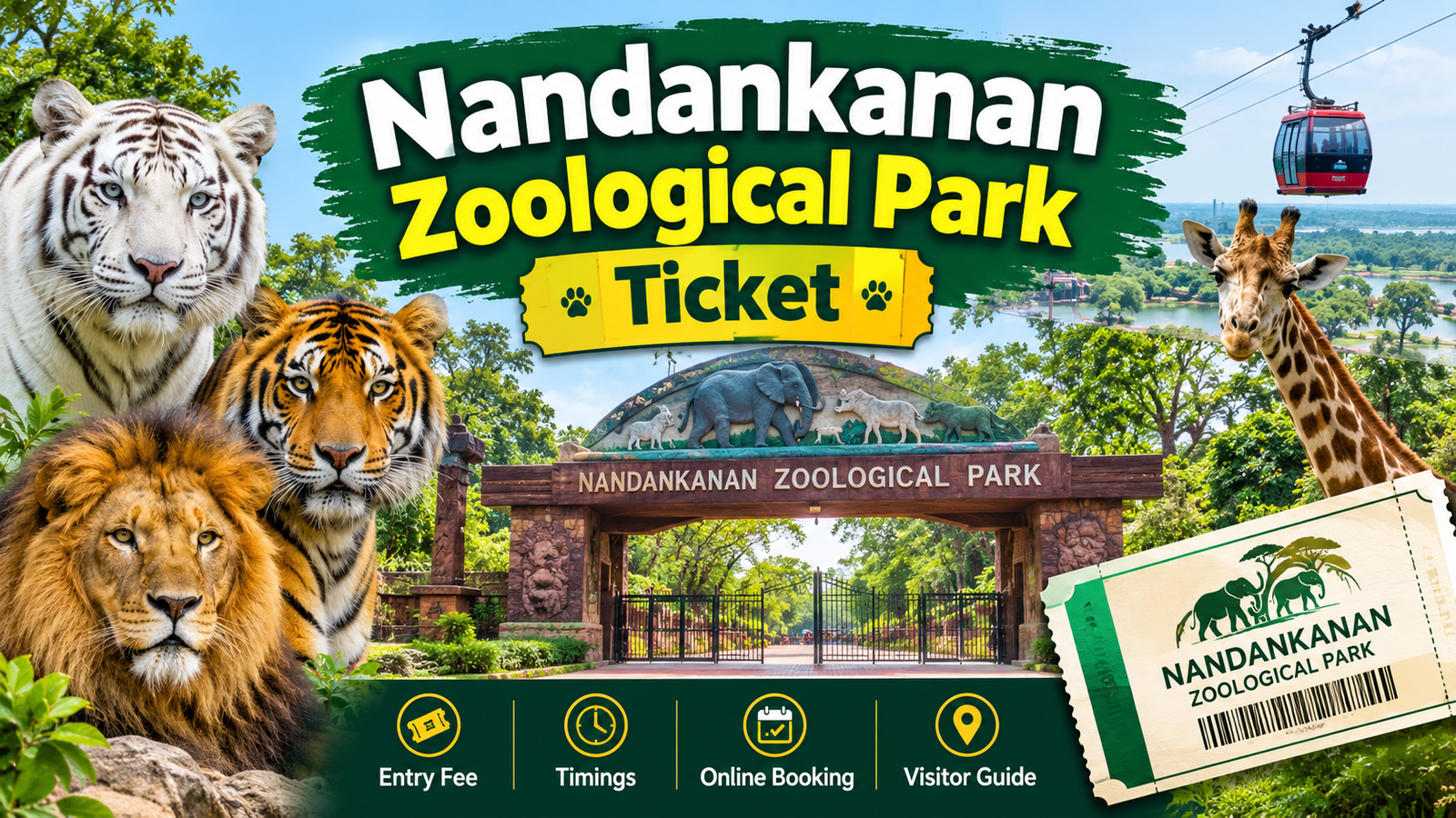 Nandankanan Ticket Price (Zoological Park) 2026: Entry Fee, Timings, Booking & Visitor Guide